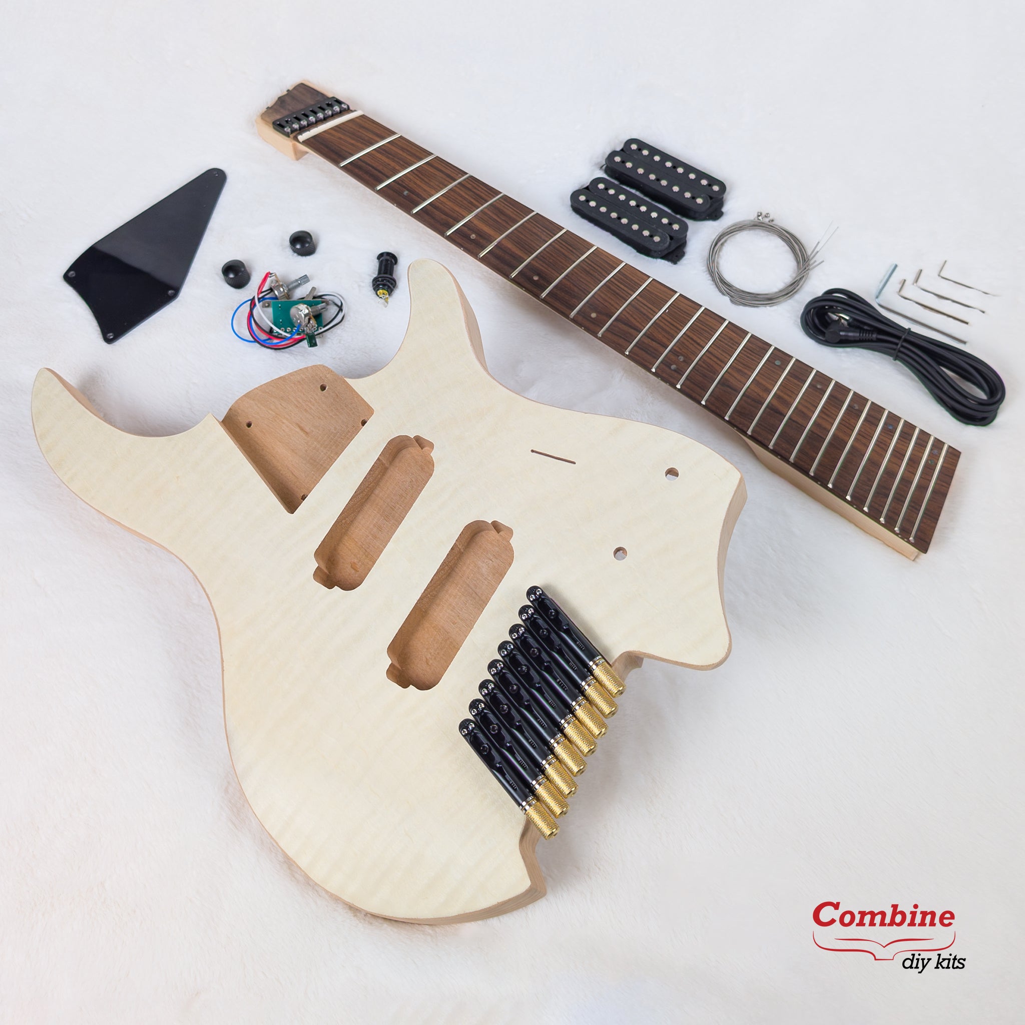 Multiscale Headless 8-String Guitar Kit – Combine Guitars